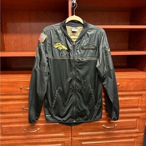 NFL Mens Size Small Nike Broncos "Salute To Service" Dri Fit Jacket